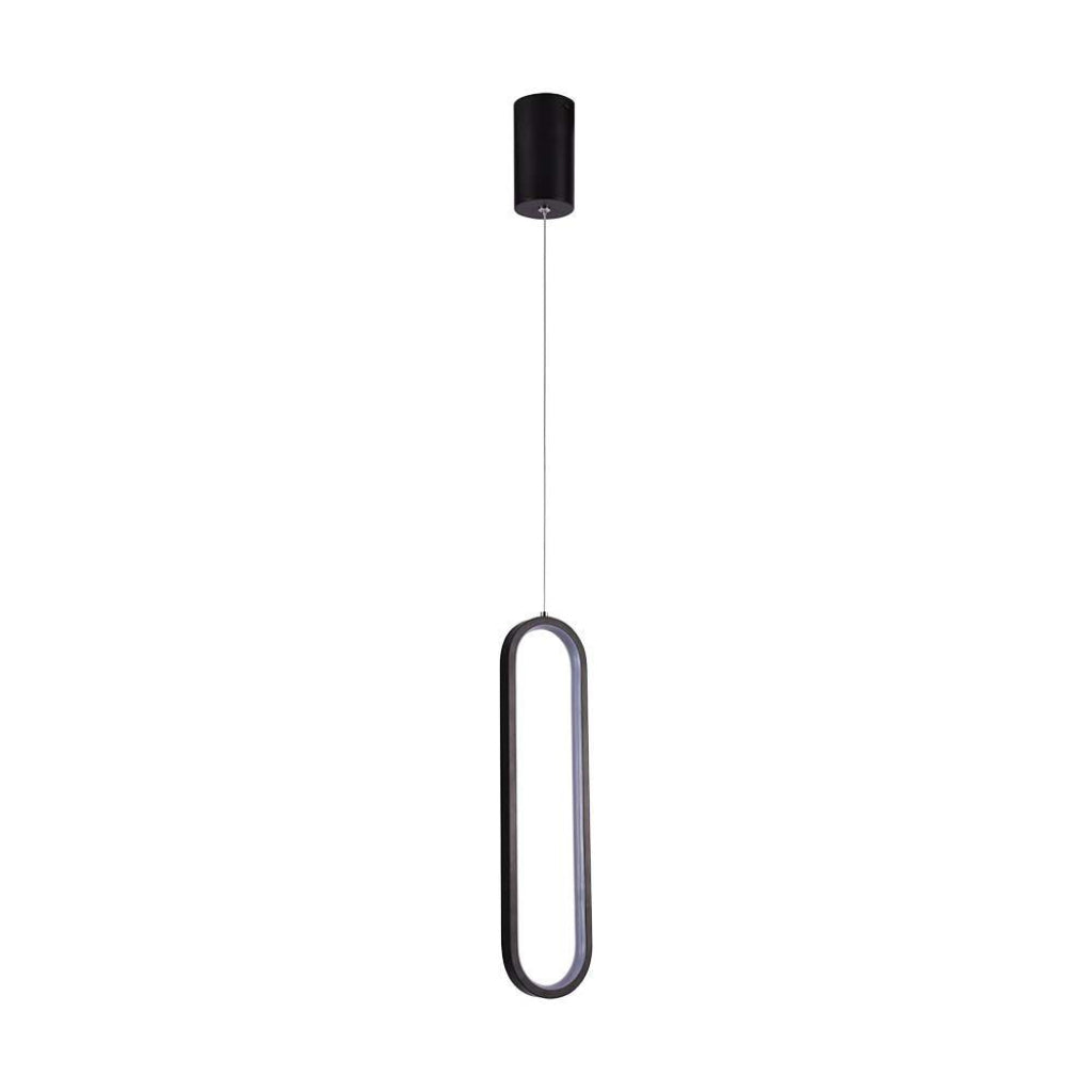 V-TAC Lampadario LED a Sospensione 13W dal Design Moderno 100x70x1530mm Colore Nero 3000K