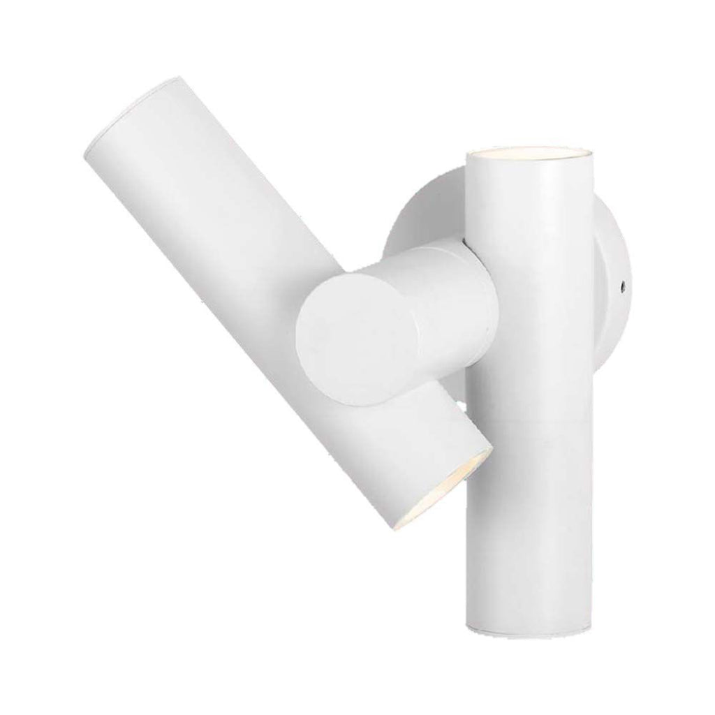 V-TAC 2*Faretti LED Da Muro 6W con Doppio Fascio Luminoso Regolabile a 360° Colore Bianco 3000K IP44