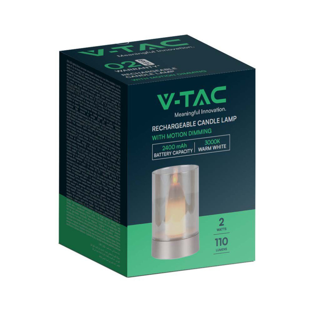 V-TAC Candela LED da Tavolo 2W con Batte