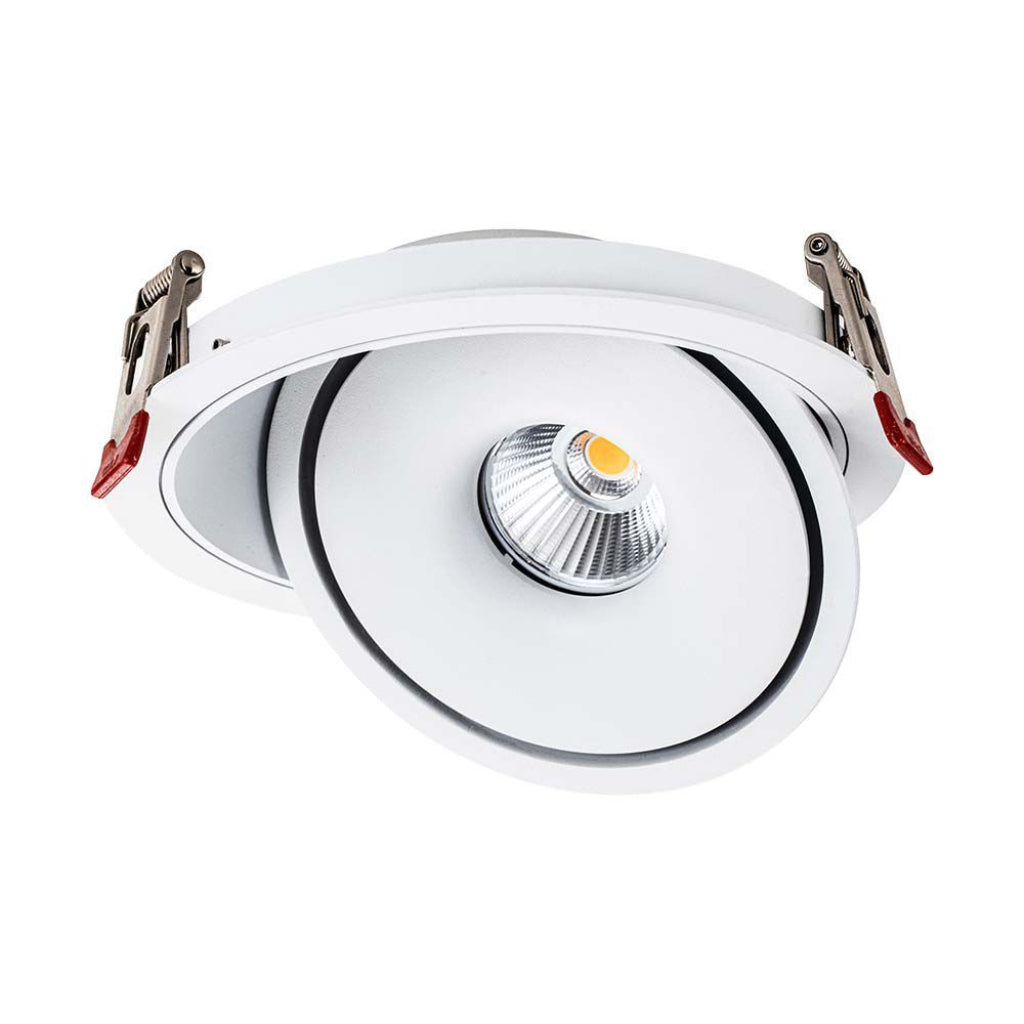 V-TAC Faretto LED COB da Incasso Rotondo 12W 120*43mm Colore Bianco 3in1
