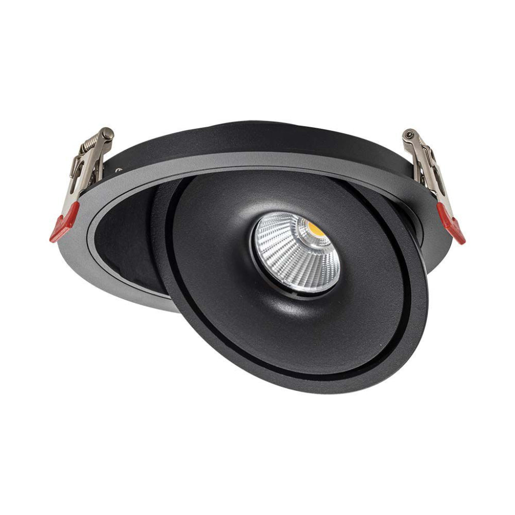 V-TAC Faretto LED COB da Incasso Rotondo 20W 165*50mm Colore Nero 3in16