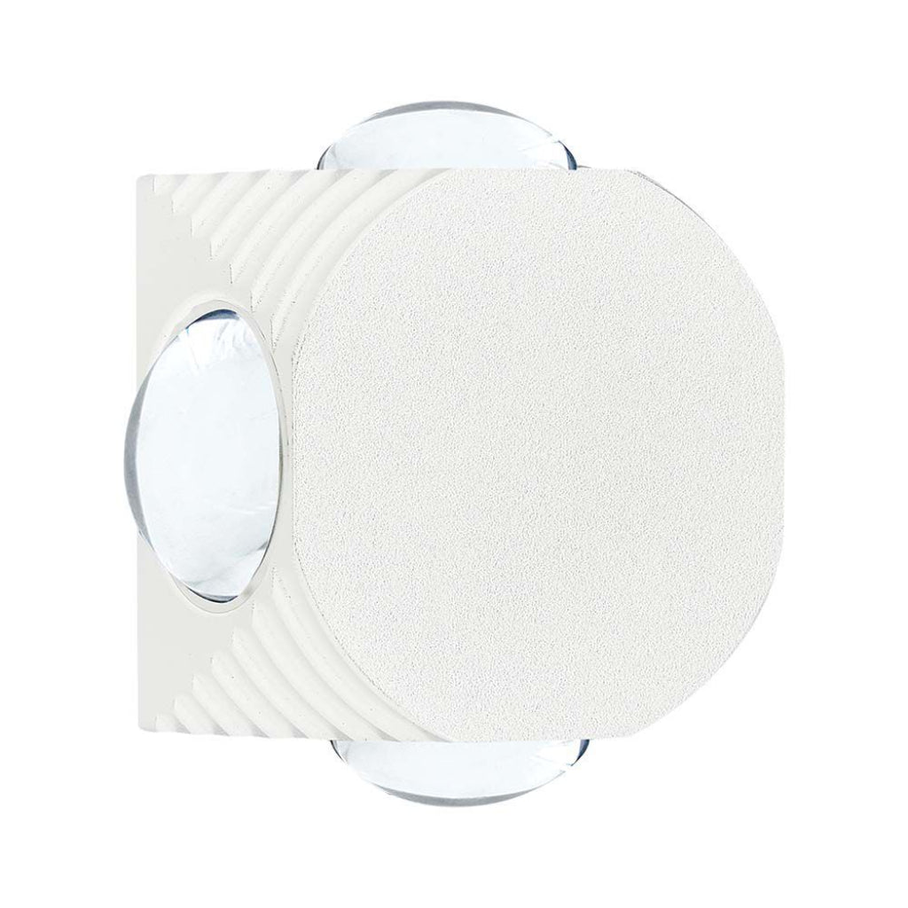 V-TAC Applique LED da Muro 4W con 4 Fasci Luminosi Corpo Bianco 3000K IP54