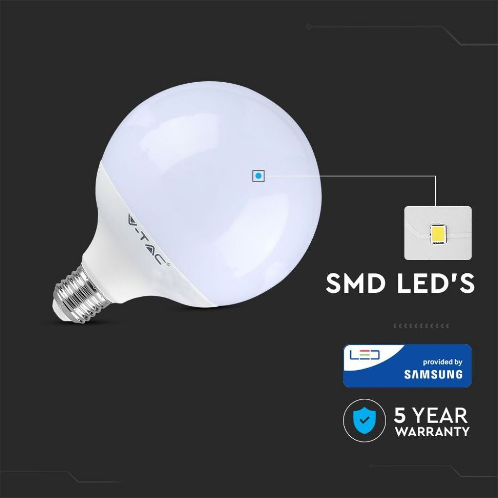 V-TAC PRO Lampadina LED Chip Samsung E27 18W G120 6400K