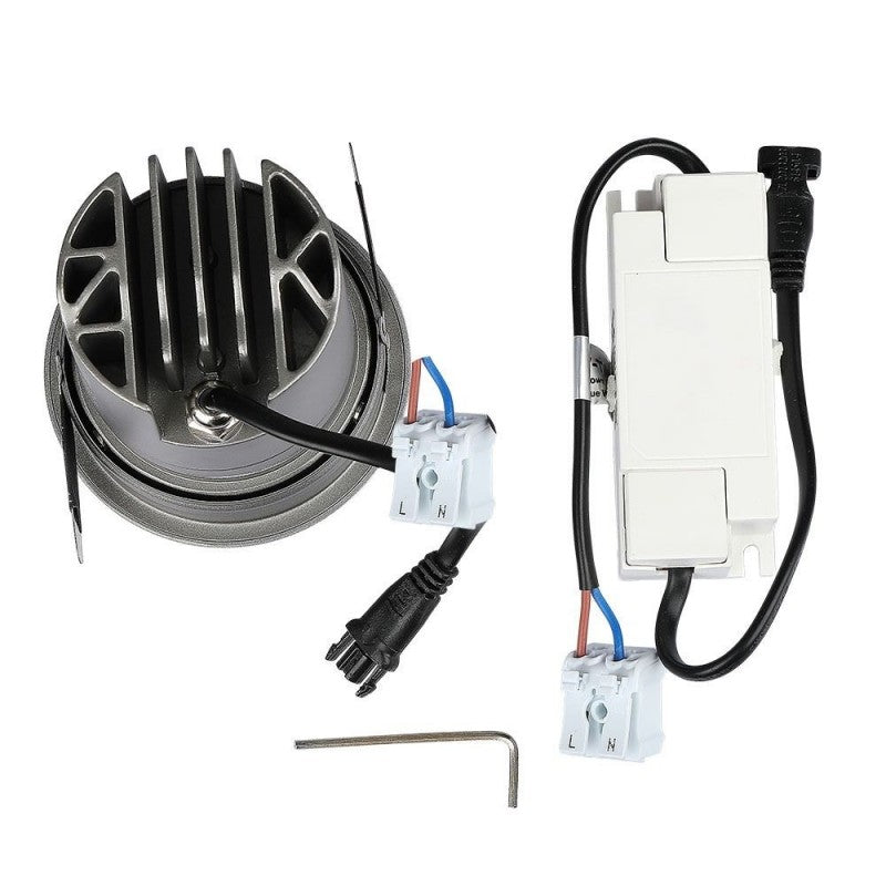 V-TAC Faro da Incasso LED COB per Hotel 35W Orientabile di 27° 4000K CRI>95