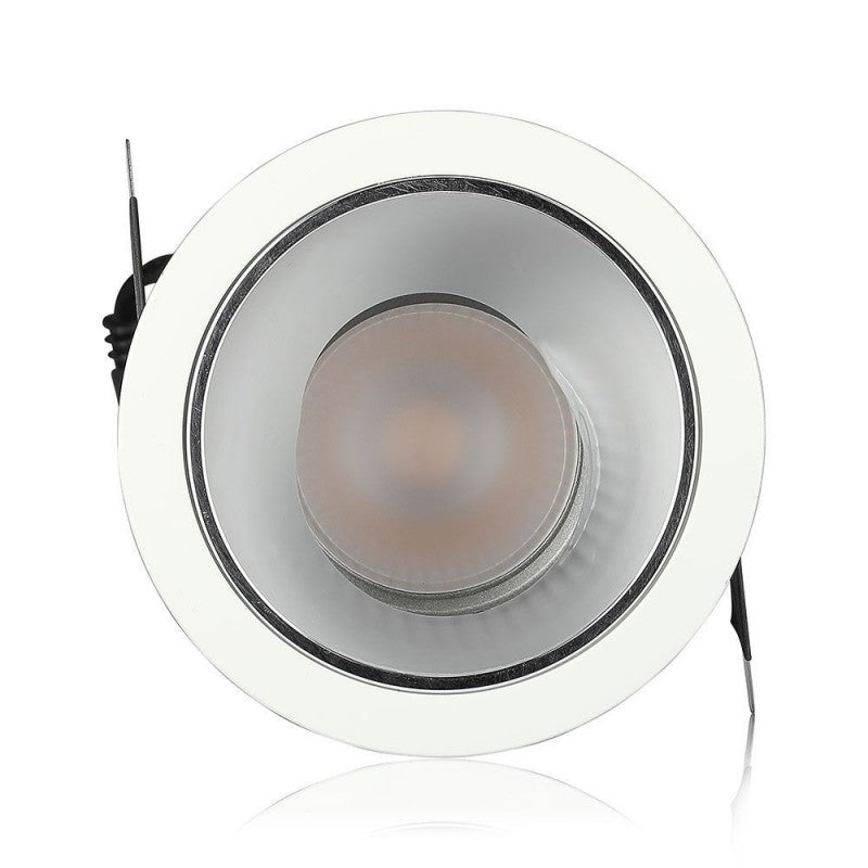 V-TAC Faro da Incasso LED COB per Hotel 35W Orientabile di 27° 4000K CRI>95