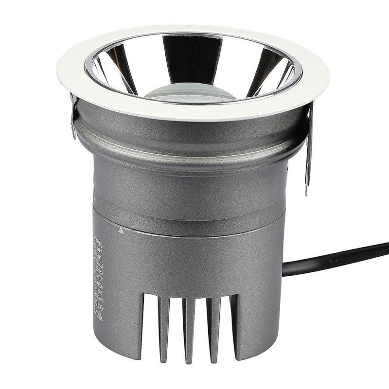 V-TAC Faro da Incasso LED COB per Hotel 35W Orientabile di 27° 4000K CRI>95