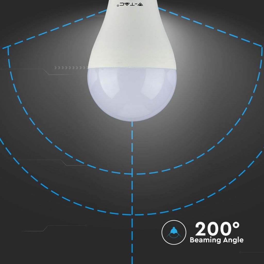 V-TAC PRO Lampadina LED Chip Samsung E27 15W A65 3000K