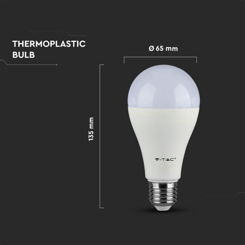 V-TAC PRO Lampadina LED Chip Samsung E27 17W A65 3000K
