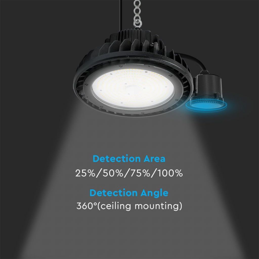 V-TAC PRO Sensore Merrytek di Movimento per Campane Industriali 140LM/W (VT-9-151N / VT-9-200N)