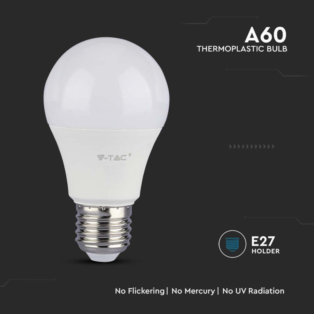 V-TAC PRO Lampadina LED Chip Samsung E27 10.5W A60 3000K