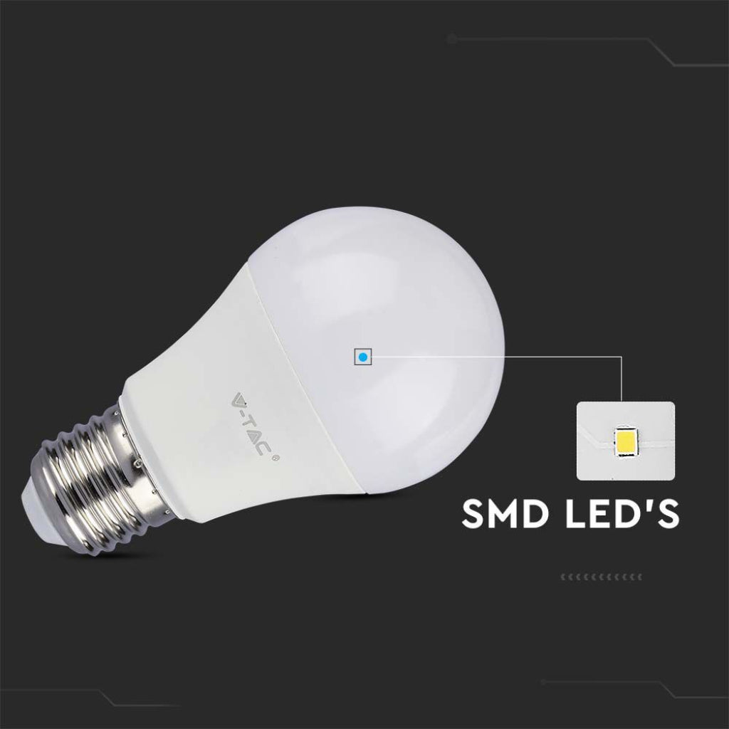 V-TAC PRO Lampadina LED Chip Samsung E27 10.5W A60 3000K