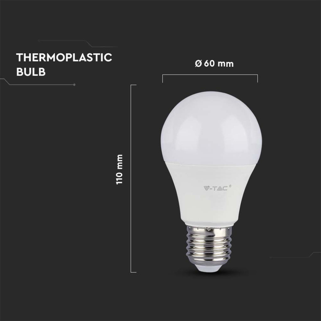 V-TAC PRO Lampadina LED Chip Samsung E27 10.5W A60 3000K