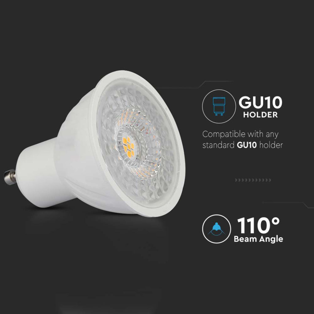V-TAC PRO Faretto LED Chip Samsung GU10 6W 110° 4000K
