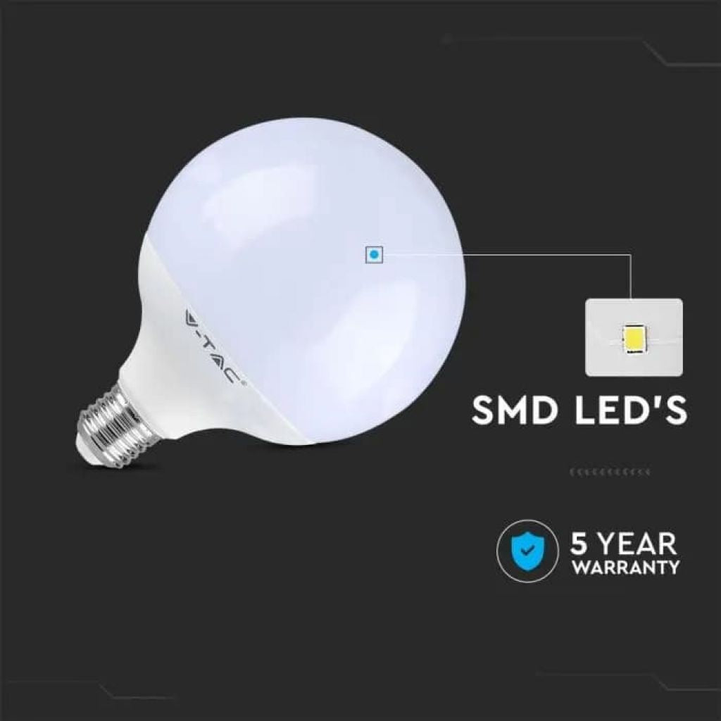 V-TAC PRO Lampadina LED Chip Samsung E27 22W 120LM/W G120 3000K
