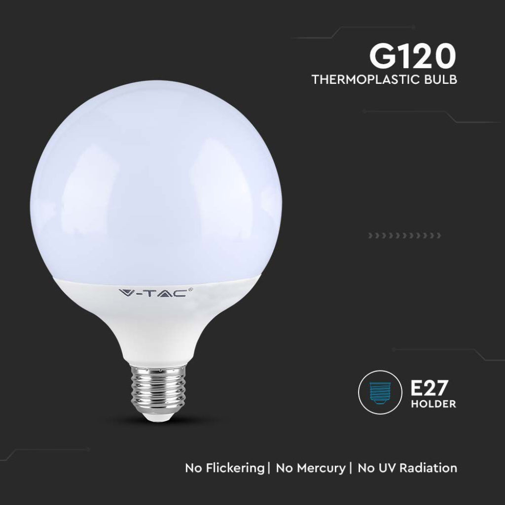 V-TAC PRO Lampadina LED Chip Samsung E27 22W 120LM/W G120 4000K