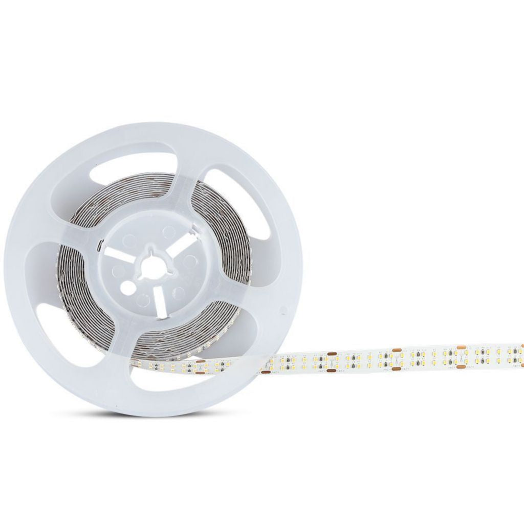 V-TAC Strip LED SMD2216 30W/m 5m 360 LED/m con Connettore Jack 2.1 da 24V CRI>90 4000K IP20 14mm