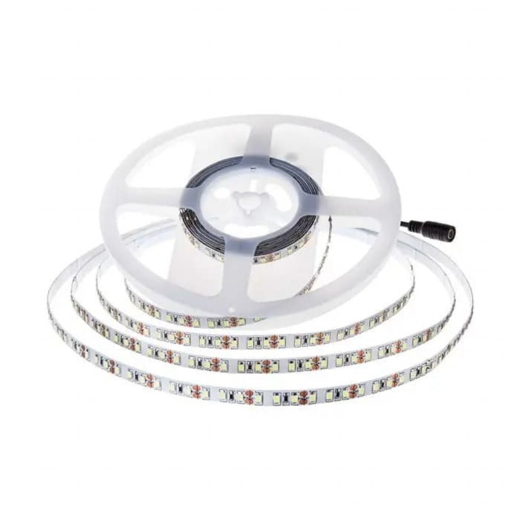 V-TAC Strip LED SMD2835 12W/m 5m 168 LED/m 140LM/W 24V 3000K IP20 10mm