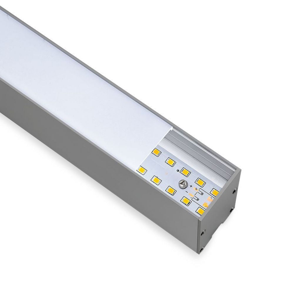 V-TAC PRO Plafoniera LED Chip Samsung a Sospensione 40W Lineare Colore Argento 4000K