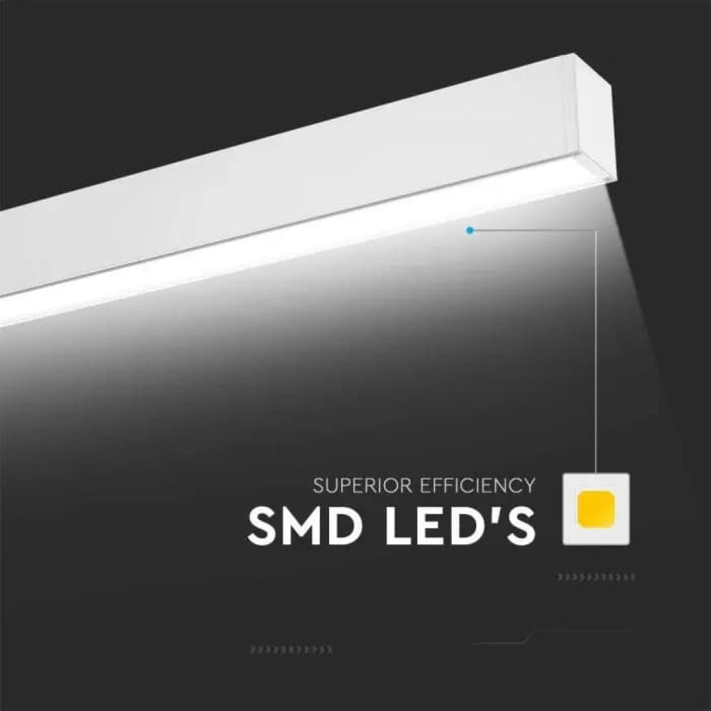 V-TAC PRO Plafoniera LED Chip Samsung 40W Lineare Colore Bianco 4000K