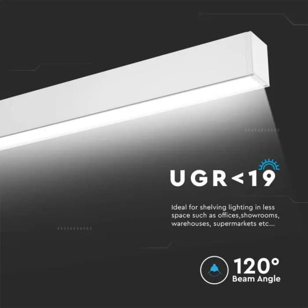 V-TAC PRO Plafoniera LED Chip Samsung 40W Lineare Colore Bianco 4000K