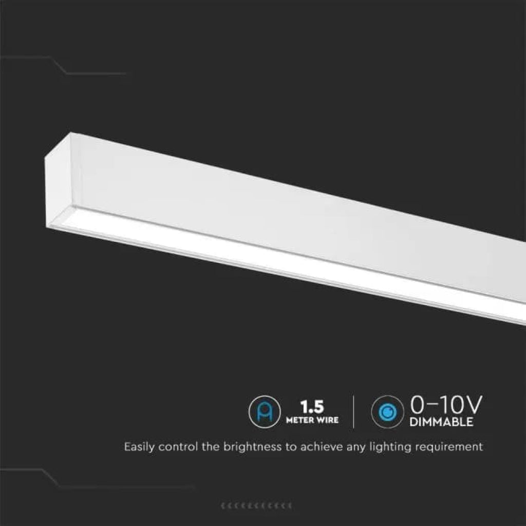 V-TAC PRO Plafoniera LED Chip Samsung 40W Lineare Colore Bianco 4000K