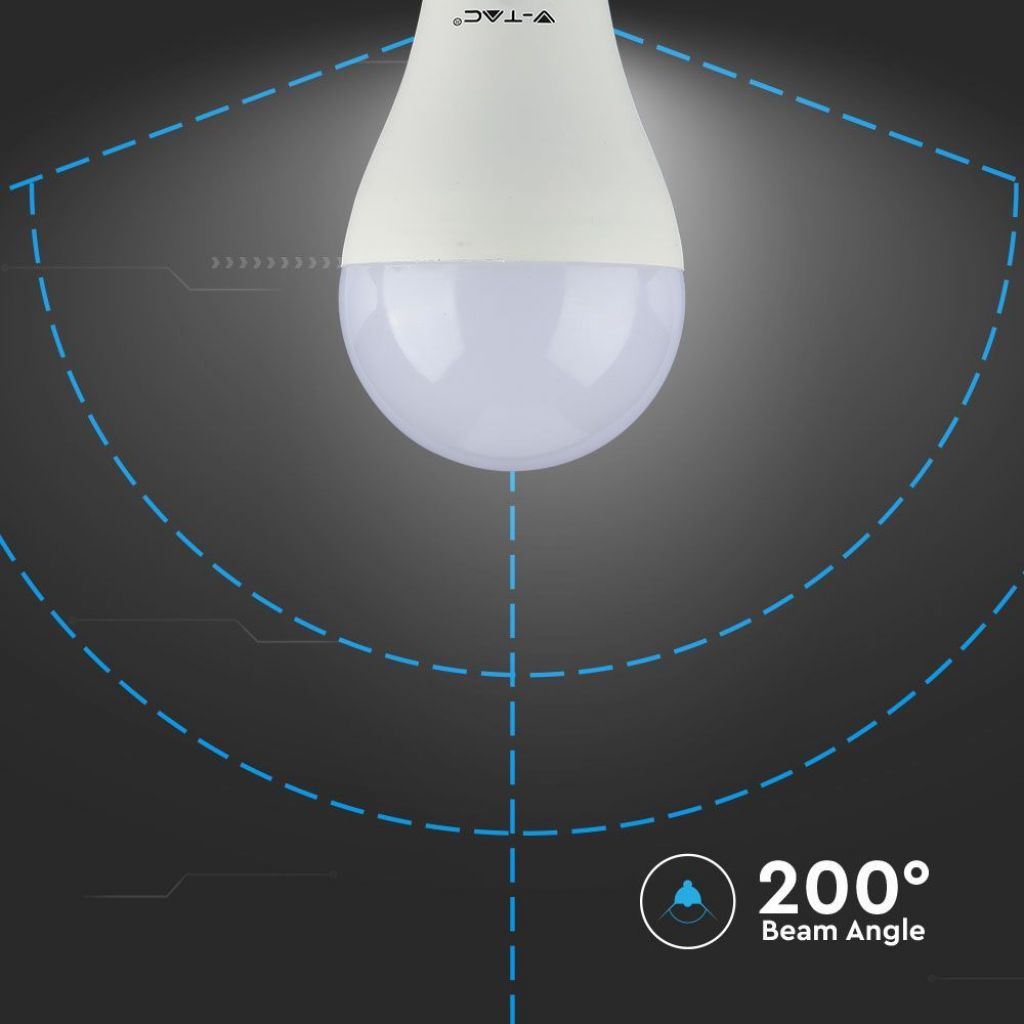 V-TAC Lampadina LED E27 8,5W A60 6500K (Box 3 pezzi)