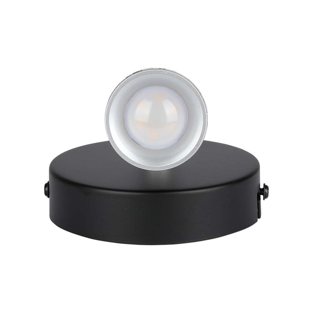 V-TAC Faretto LED da Muro 4,5W con Testa Orientabile Colore Nero 3000K IP20