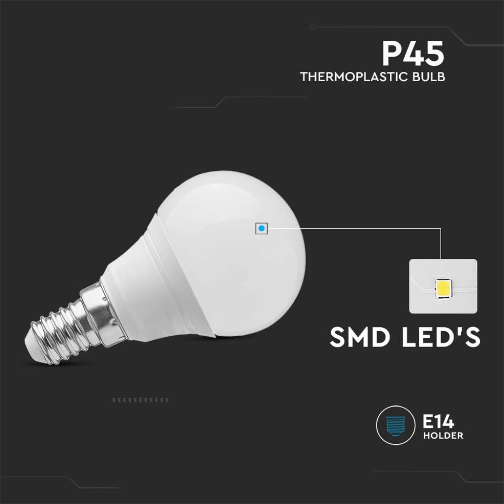 V-TAC PRO Lampadina LED Chip Samsung E14 6.5W P45 6400K