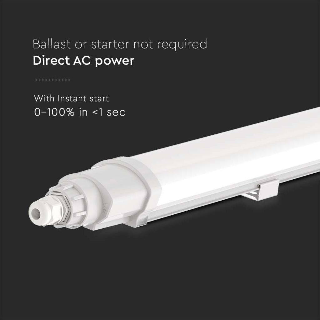 V-TAC Plafoniera LED Impermeabile 18W Collegabile L-Series 60cm 4000K IP65