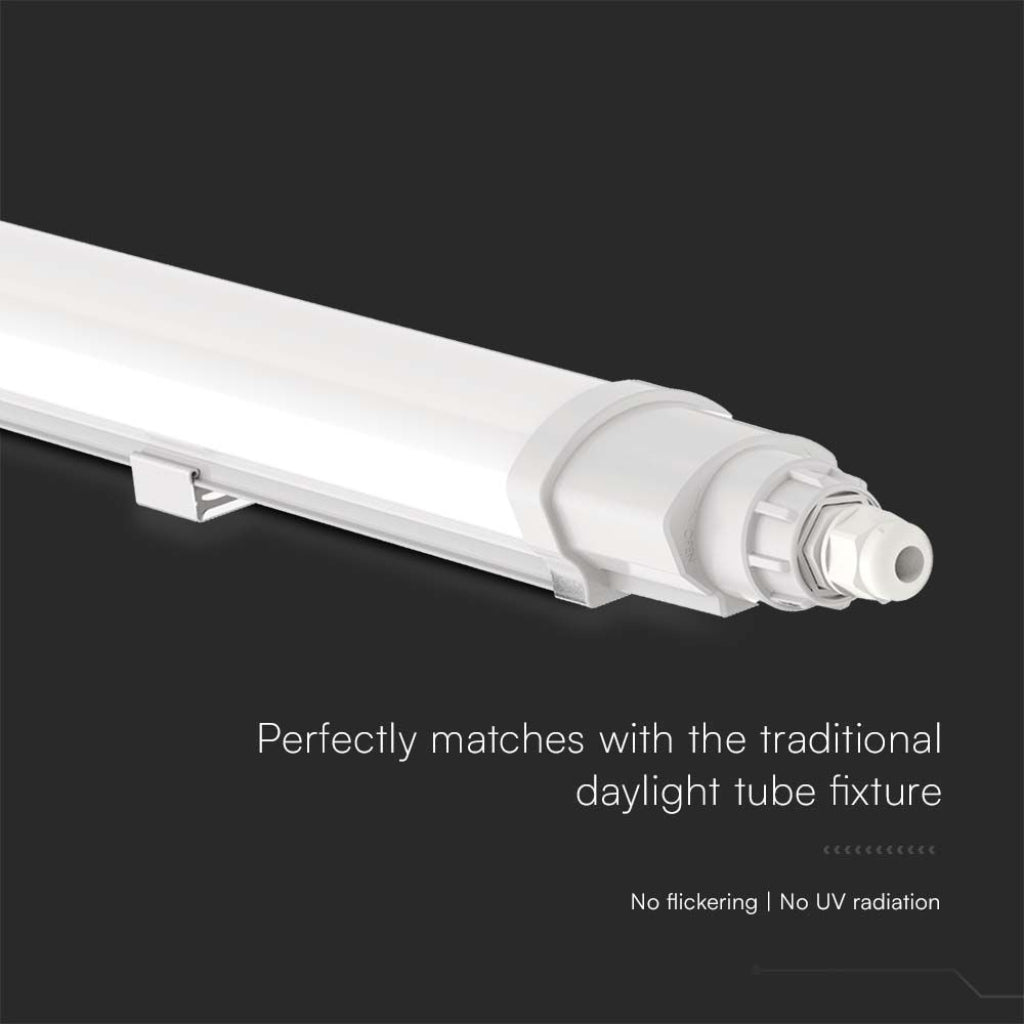 V-TAC Plafoniera LED Impermeabile 18W Collegabile L-Series 60cm 4000K IP65