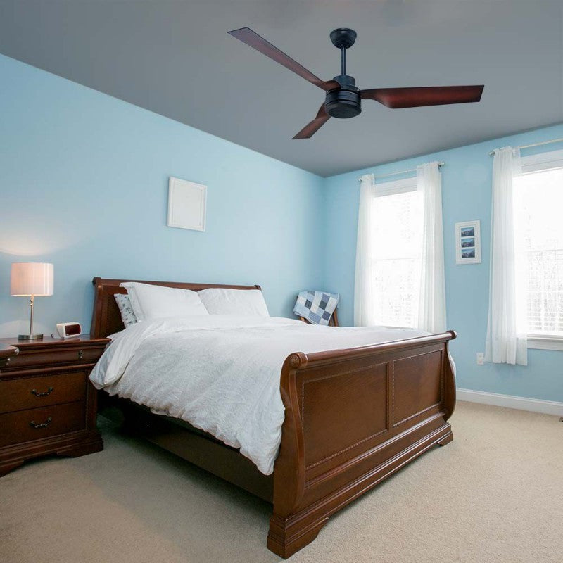 V-TAC Ventilatore LED da Soffitto 65W RF Controller con Telecomando Colore Bronzo 52 Pollici 3 pale