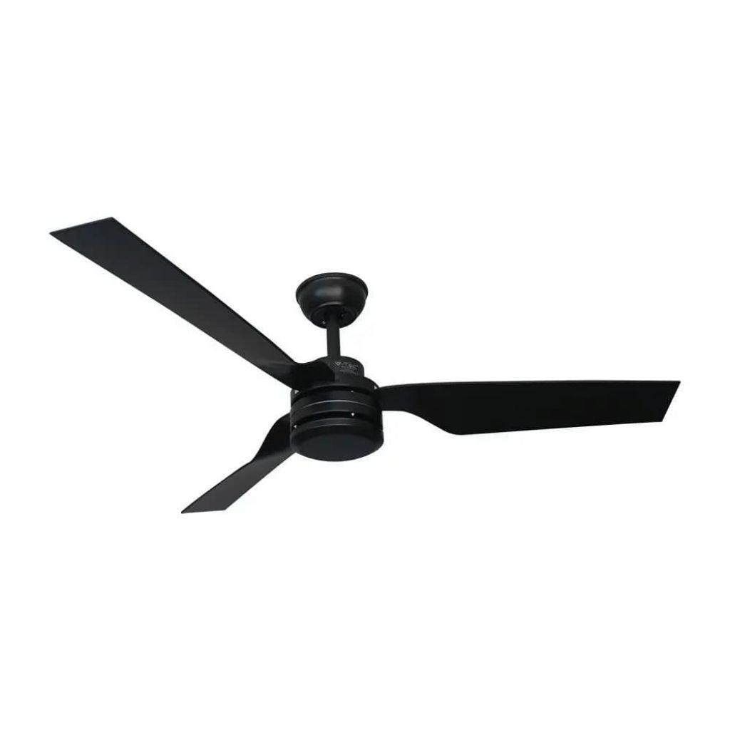 V-TAC Ventilatore LED da Soffitto 65W RF Controller con Telecomando Colore Nero 132cm 3 pale
