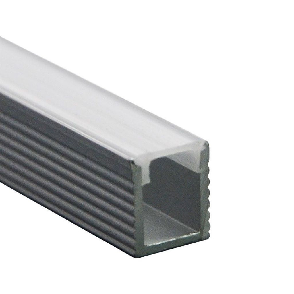 V-TAC Profilo Lineare a Incasso per Strip LED con larghezza fino a 7mm in Alluminio Colore Silver con Copertura Opaca 2000x7.8x9mm
