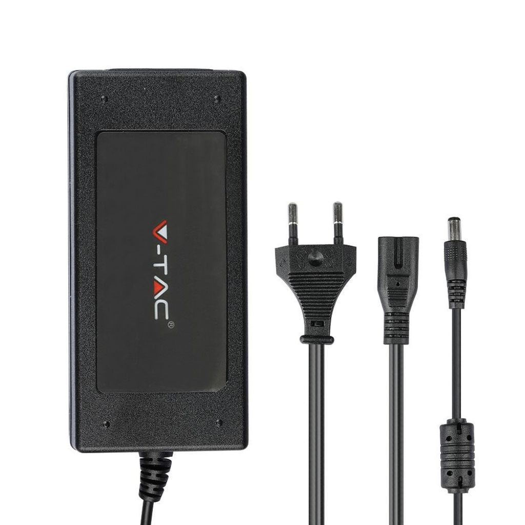 V-TAC Alimentatore in Plastica 78W 12V 6.5A Plug&Play con Jack 2.1 Colore Nero Cavo da 2.4m IP44