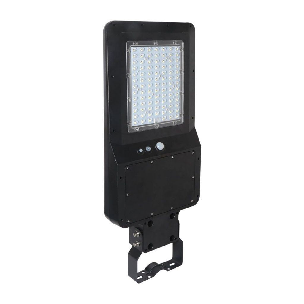 V-TAC Armatura Stradale LED SMD 40W 120LM/W con Pannello Solare, Sensore PIR e Telecomando, Colore Nero 4000K IP65