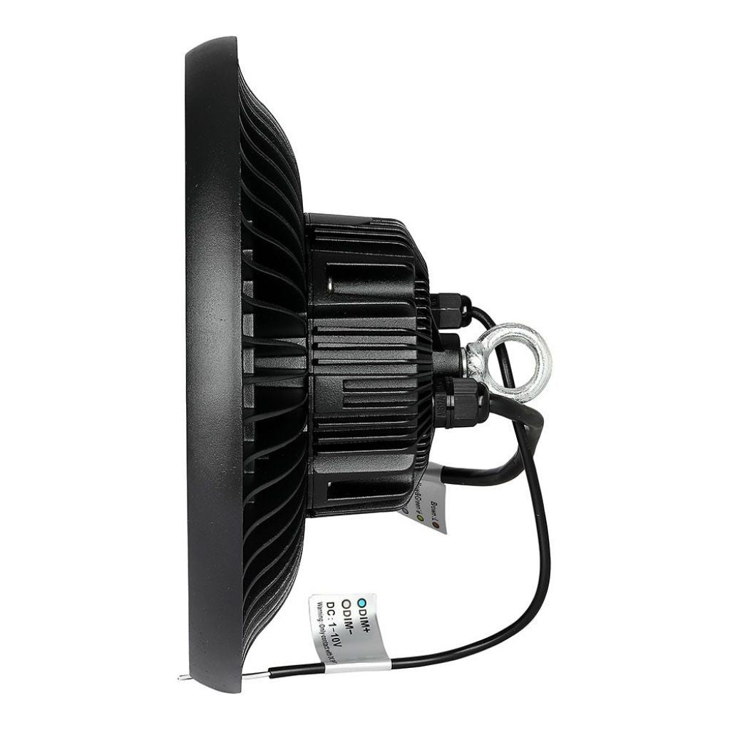 V-TAC PRO Campana Industriale LED Chip Samsung 100W 120LM/W UFO con Driver MeanWell 120° 6400K IP65 Dimmerabile ( 1-10V )