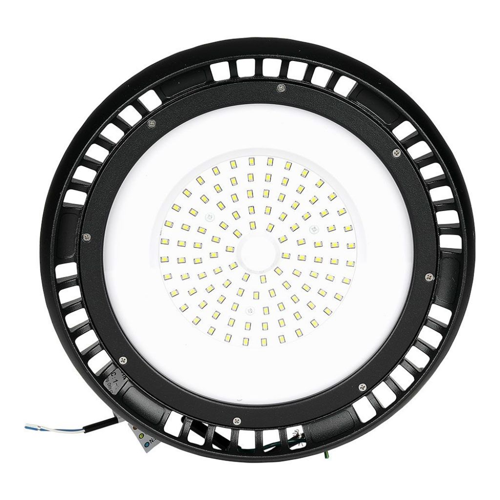 V-TAC PRO Campana Industriale LED Chip Samsung 100W 120LM/W UFO con Driver MeanWell 120° 6400K IP65 Dimmerabile ( 1-10V )
