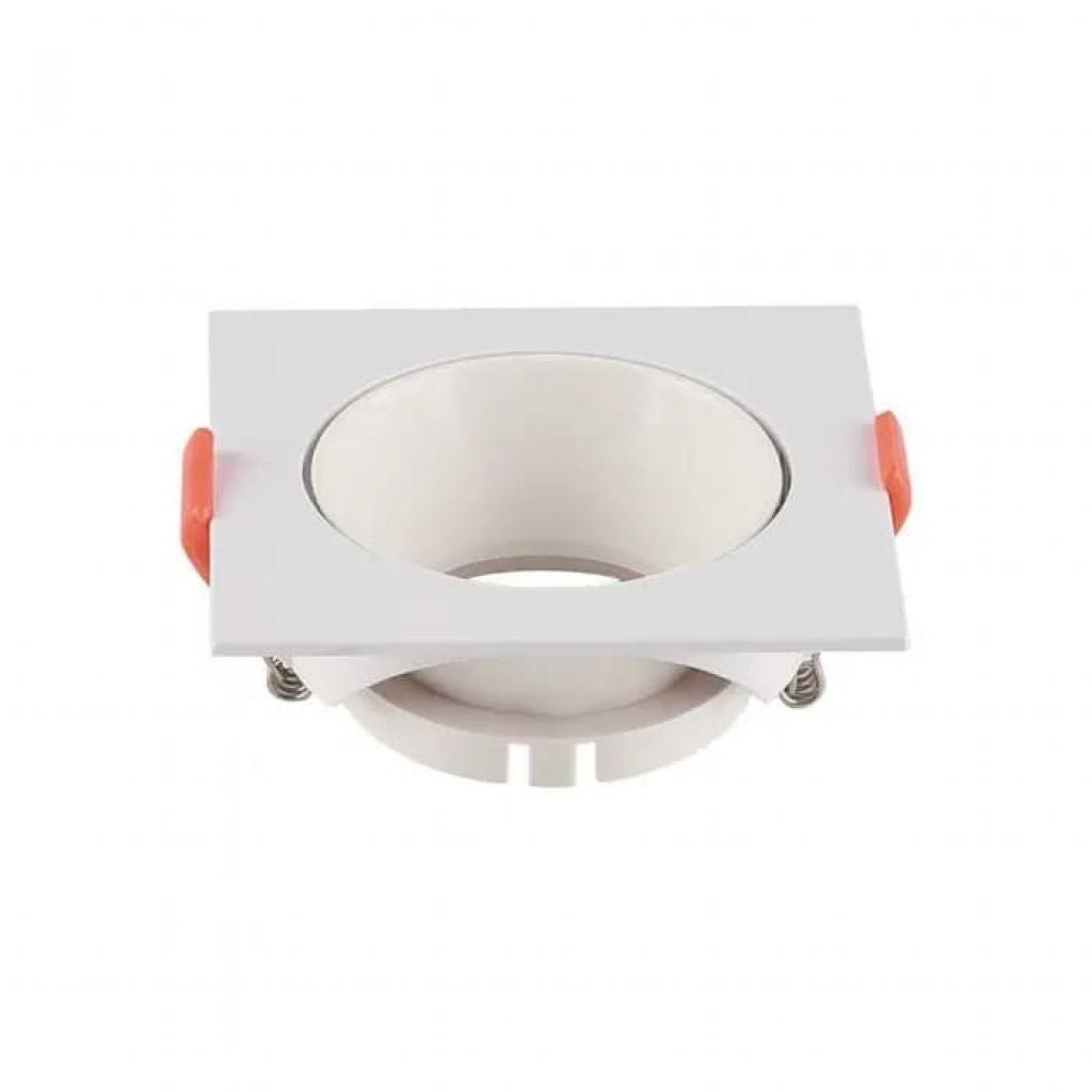 V-TAC Portafaretto LED da Incasso Quadrato GU10 Colore Bianco