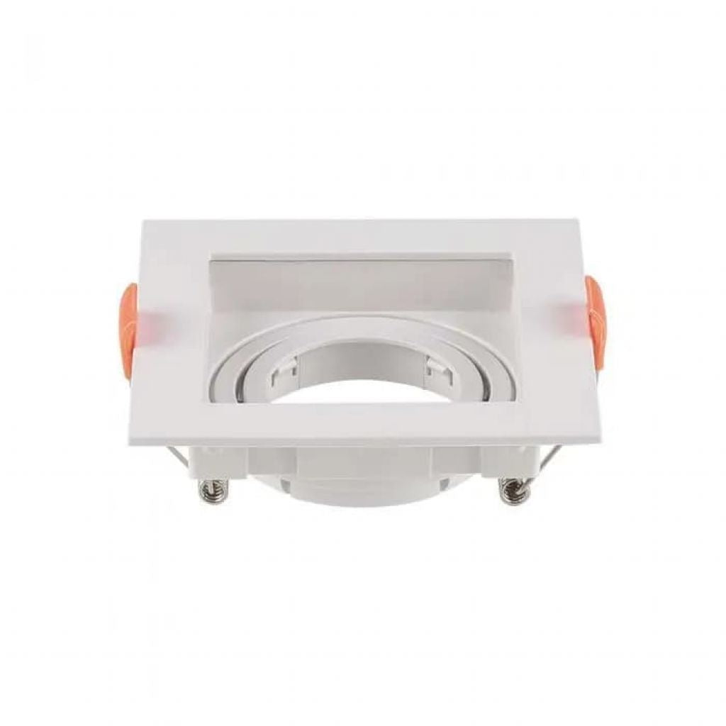 V-TAC Portafaretto LED da Incasso Quadrato GU10 Colore Bianco