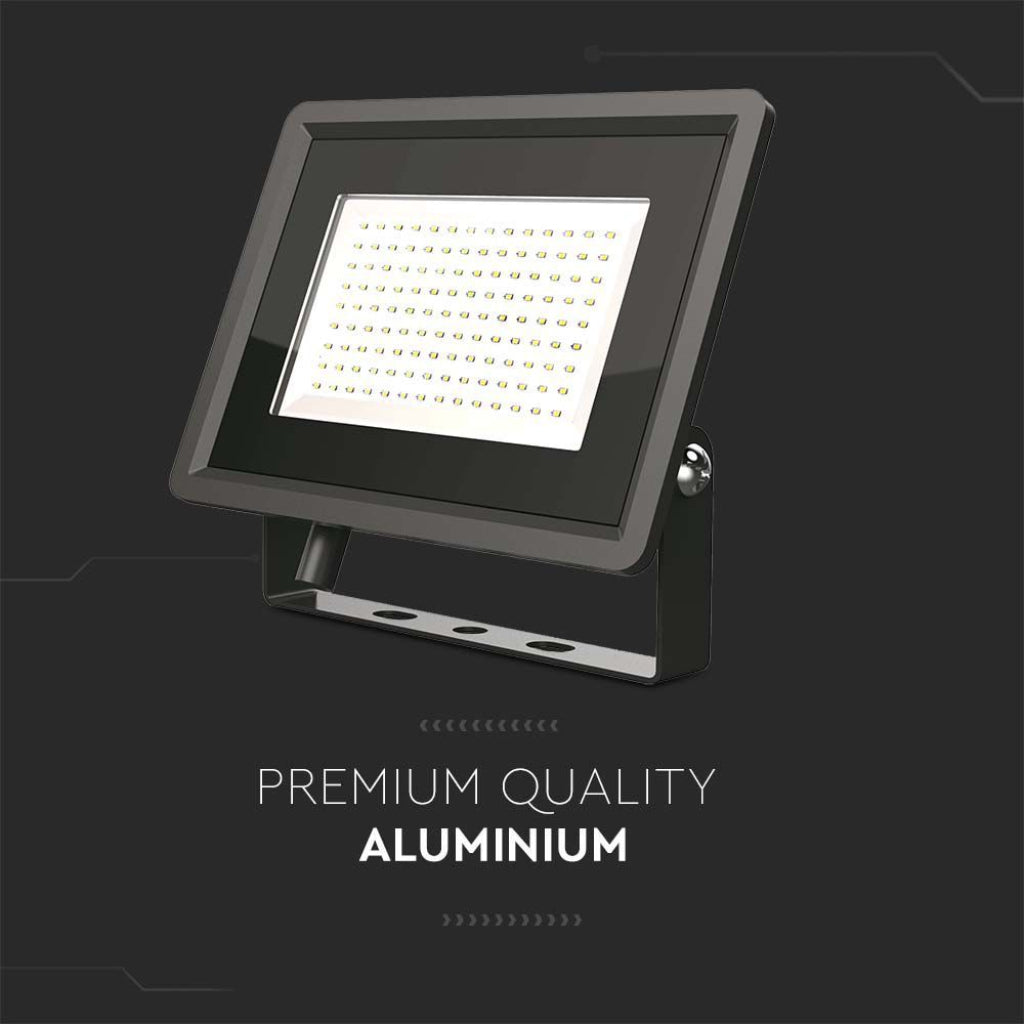 V-TAC Faro LED SMD 100W F-Series con Driver IC Integrato Colore Nero 4000K IP65