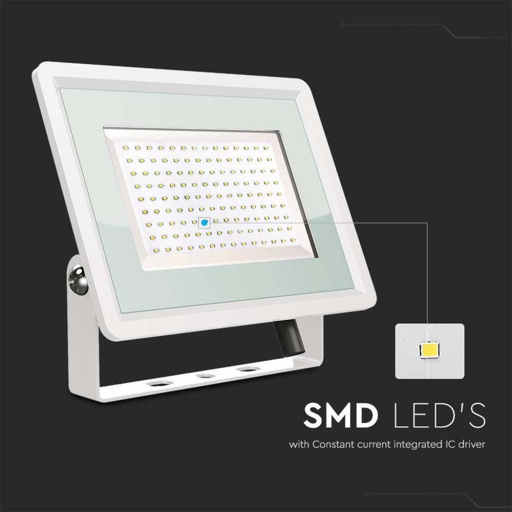 V-TAC Faro LED SMD 100W F-Series con Driver IC Integrato Colore Bianco 6400K IP65