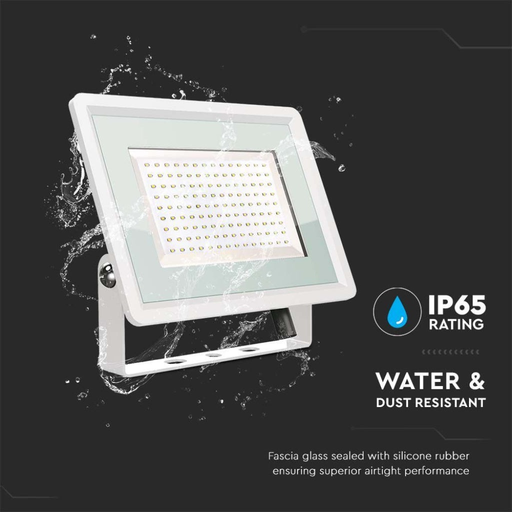 V-TAC Faro LED SMD 100W F-Series con Driver IC Integrato Colore Bianco 6400K IP65
