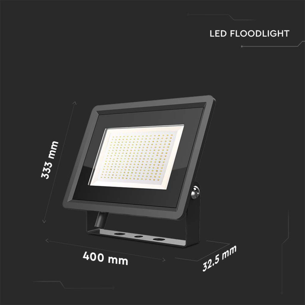 V-TAC Faro LED SMD 200W F-Series con Driver IC Integrato Colore Nero 6400K IP65