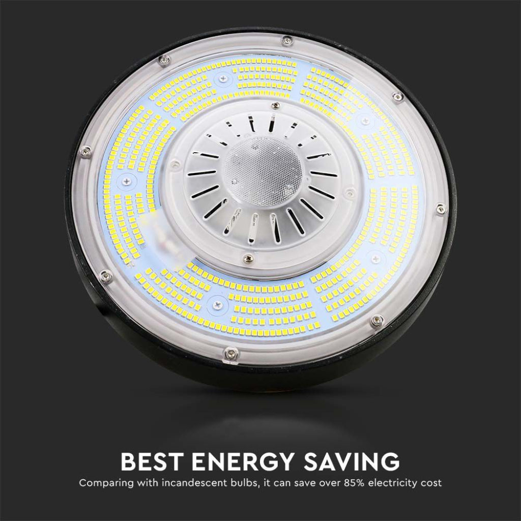 V-TAC Campana Industriale LED 100W 185LM/W UFO con Driver MeanWell 110° 4000K IP65 Dimmerabile ( 1-10V )