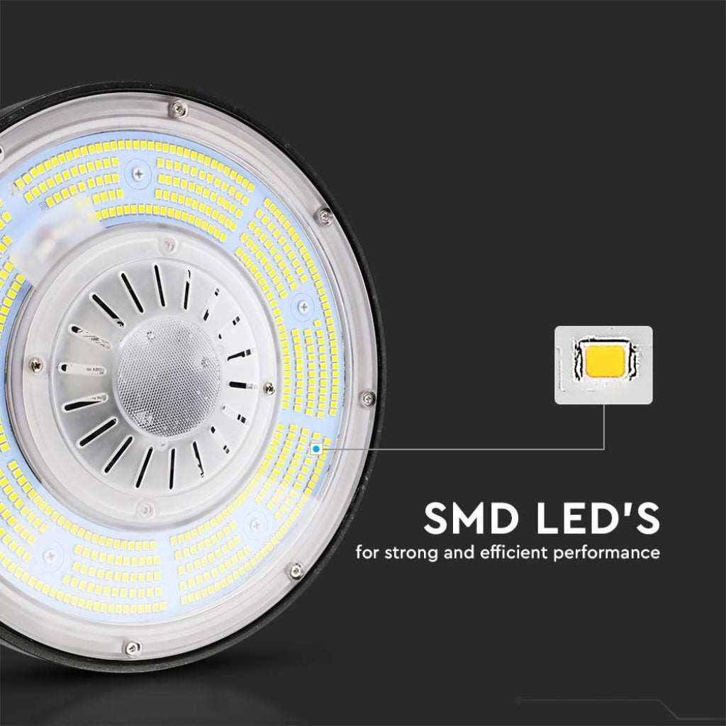 V-TAC Campana Industriale LED 200W 185LM/W UFO con Driver MeanWell 360° 4000K IP65 Dimmerabile ( 1-10V )