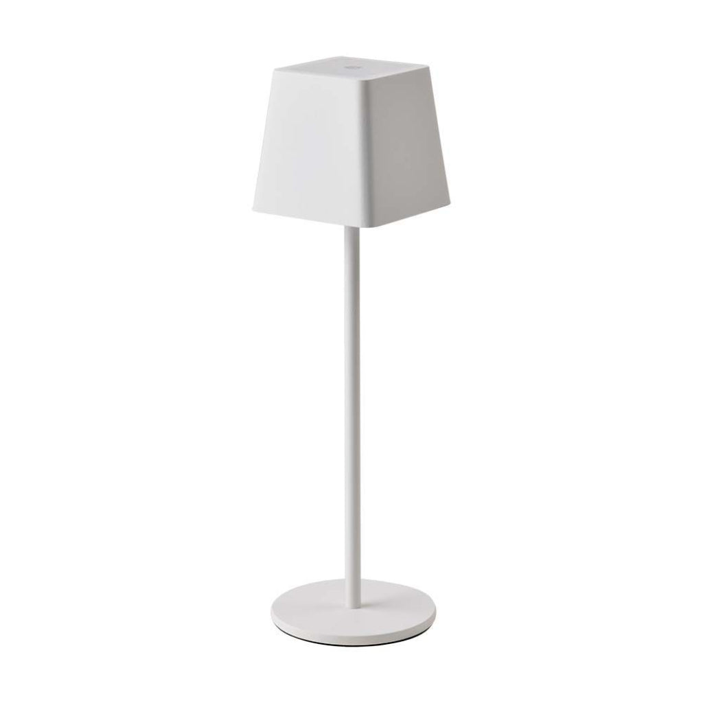 V-TAC Lampada LED da Tavolo 2W Colore Bianco in Alluminio ricaricabile con USB C Touch Dimmerabile 3000K IP54