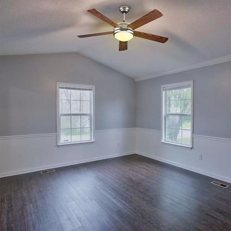 V-TAC Ventilatore LED da Soffitto 15W 3 in 1 con Motore a Corrente Alternata da 60W con Telecomando 5 pale (Mdf Scure)