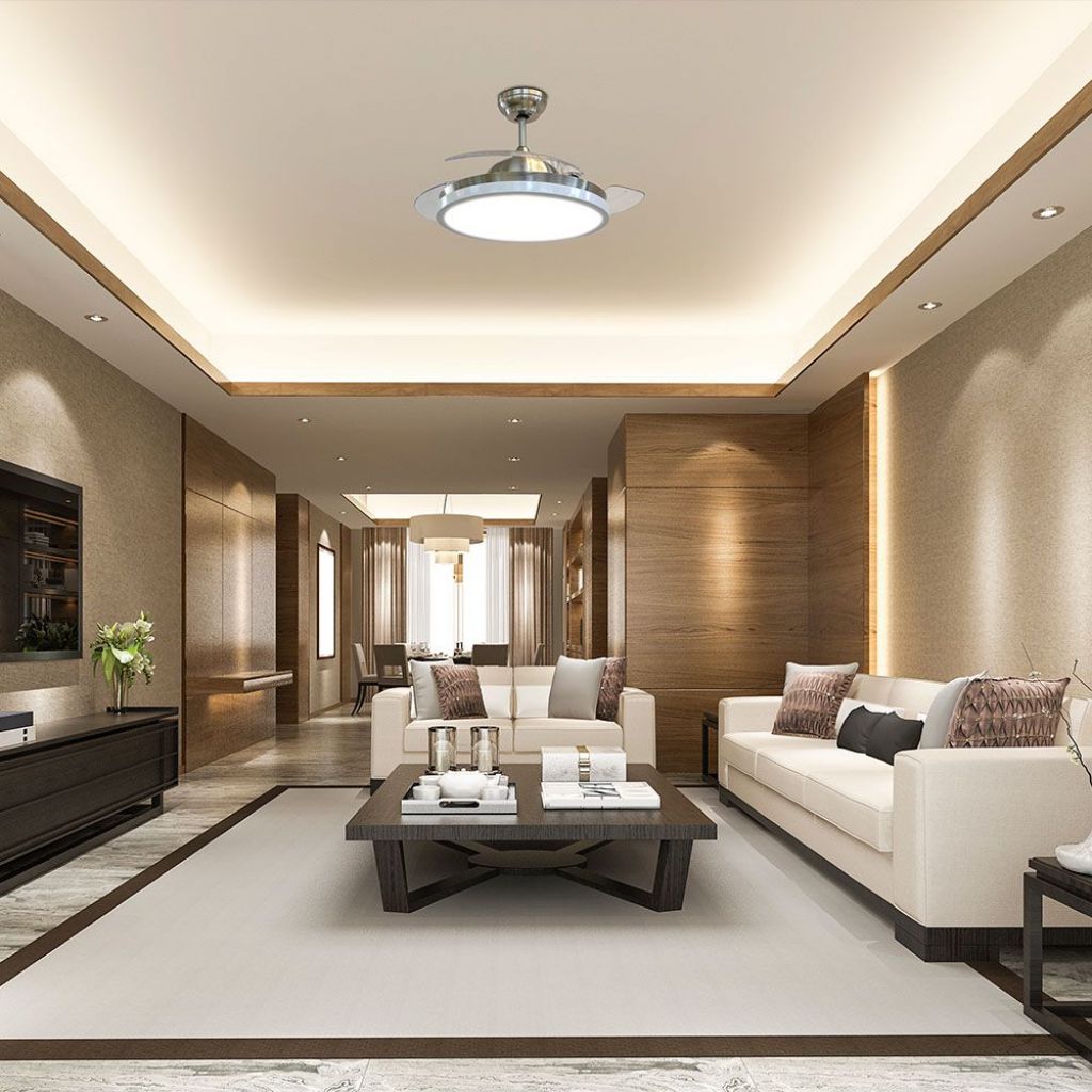 V-TAC Ventilatore LED da Soffitto 30W 3 in 1 con Motore a Corrente Continua da 35W con Telecomando 3 pale