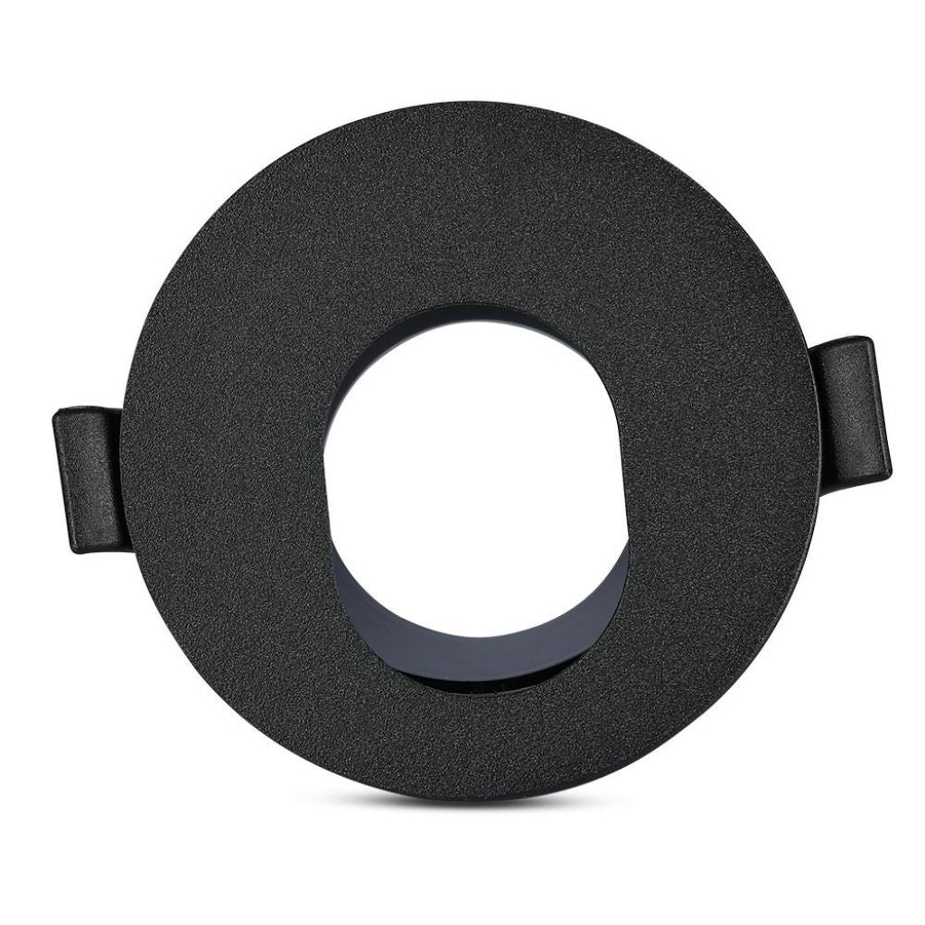 V-TAC Portafaretto LED da Incasso GU10 Rotondo Colore Nero con Interno Nero