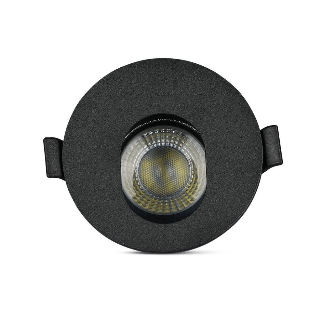 V-TAC Portafaretto LED da Incasso GU10 Rotondo Colore Nero con Interno Nero